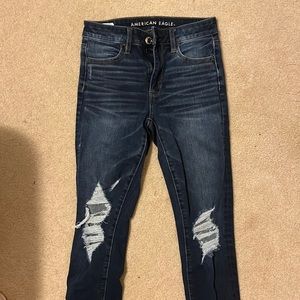 Ripped American eagle jeans